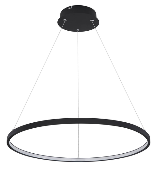 LED-riippuvalo Ralph, 1-lamppuinen, musta, Ø 60 cm
