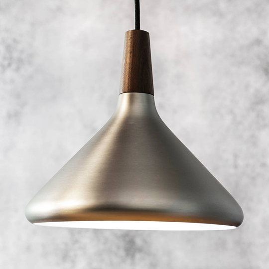 Riippuvalo Nori metallia, teräsväri, Ø 27 cm