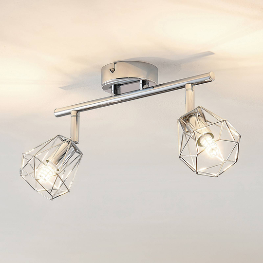Lindby Giada LED -kattovalaisin, kaksilamppuinen
