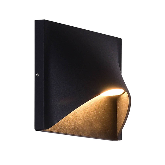 Lucande Gianovia -LED-ulkoseinälamppu, alumiini