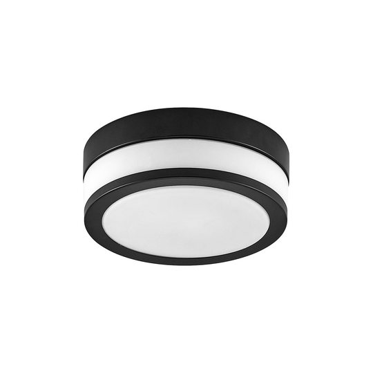 Lindby Flavi - kylpyhuoneen kattovalo Ø23cm, musta