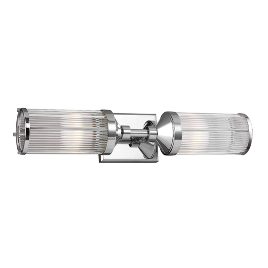 Paulson-LED-seinävalaisin IP44 2 lamppua, L 58,4cm