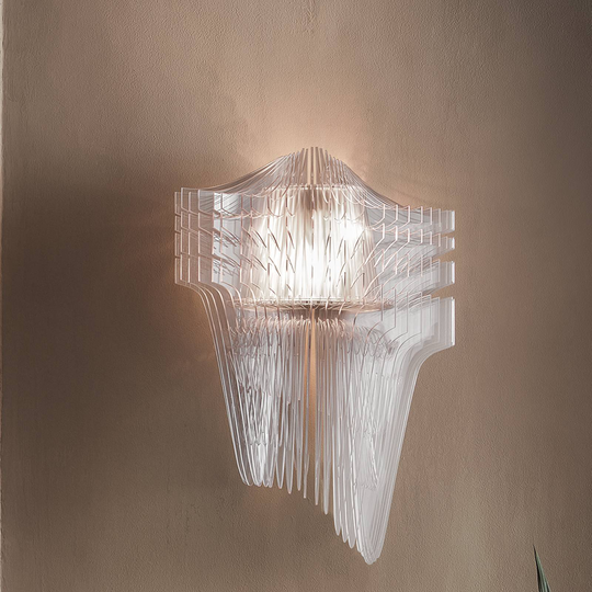 Slamp Aria -design-seinävalaisin, kirkas