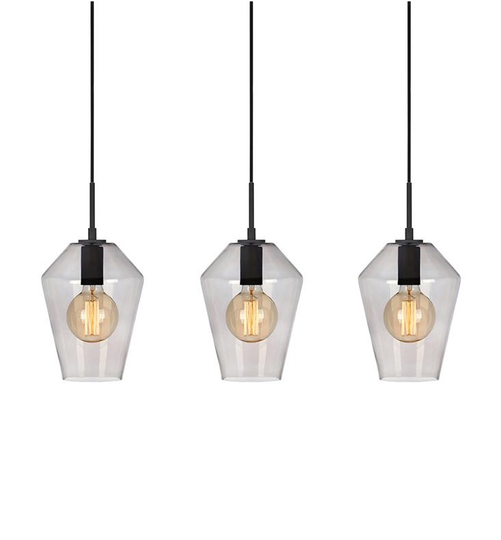 Retro 3 ceiling light (musta)