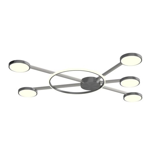 Bopp Satellite -LED-kattovalaisin, 6-lamppuinen