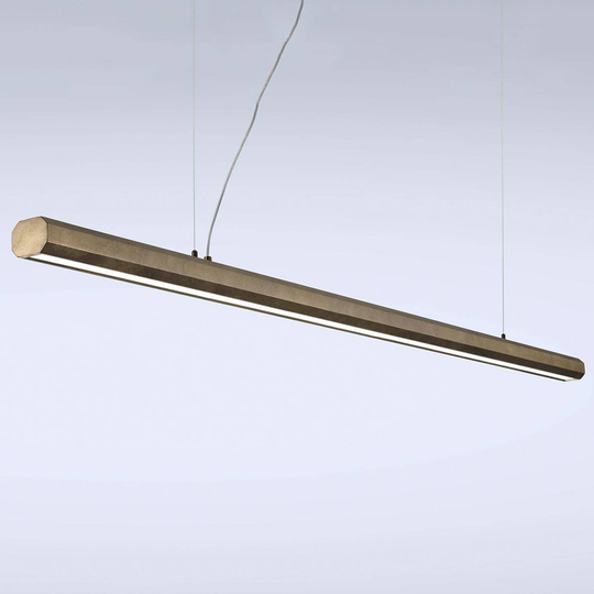 LED-riippuvalaisin Materica, tanko 200 cm messinki