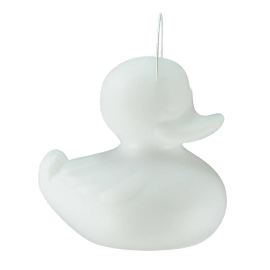DUCK-DUCK S -design-LED-ulkovalo, valkoinen