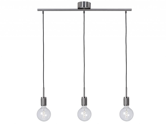 Groove 3 ceiling lamp (Harjattua terästä)