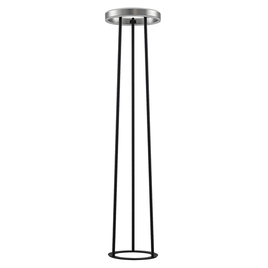 Lucande Seppe -LED-lattiavalo, Ø 30 cm, nikkeli