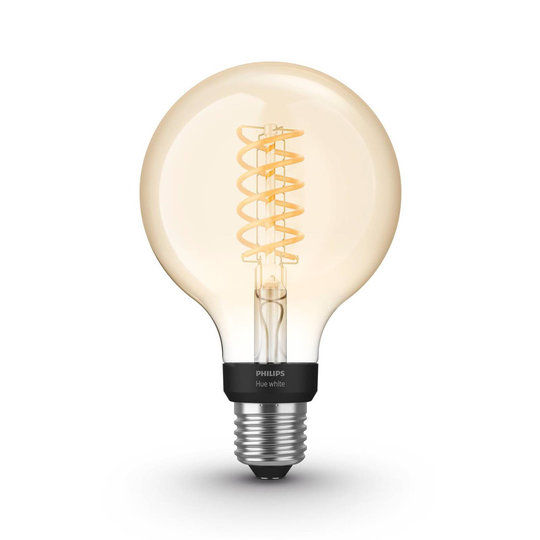 Philips Hue White 7W E27-filamenttilamppu GlobeG95