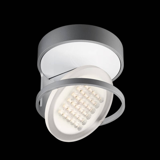 Nimbus Rim R 36 LED-kattovalaisin, huurrettu hopea