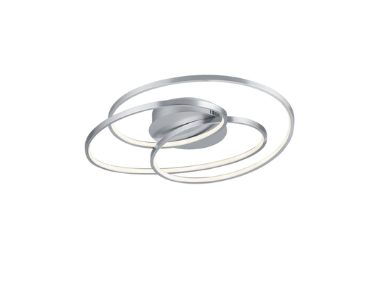 Gale ceiling lamp 60 cm brushed steel (Hopea)