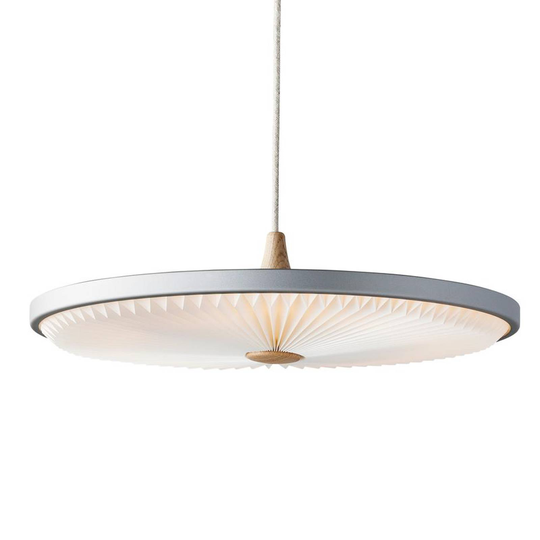 LE KLINT Soleil -LED-riippuvalaisin, harmaa Ø50 cm