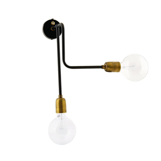 Molecular 2 vägglampa (musta)