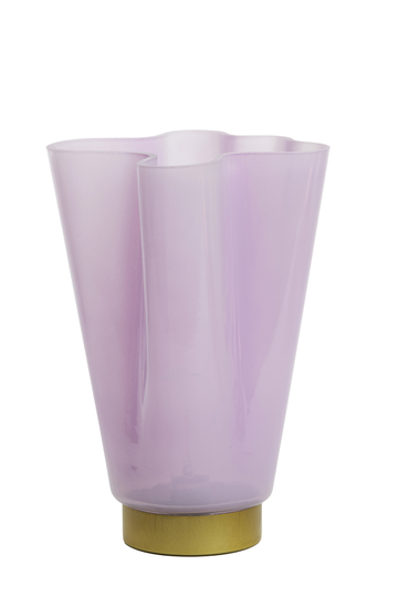 Table lamp LED Ø16,5x29 cm MALU glass lilac (Violetti)
