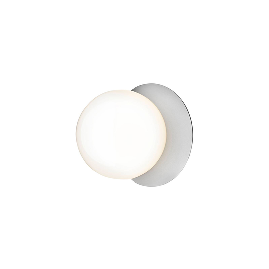 Nuura Liila 1 Medium-seinävalo 1x, hopea/valkoinen