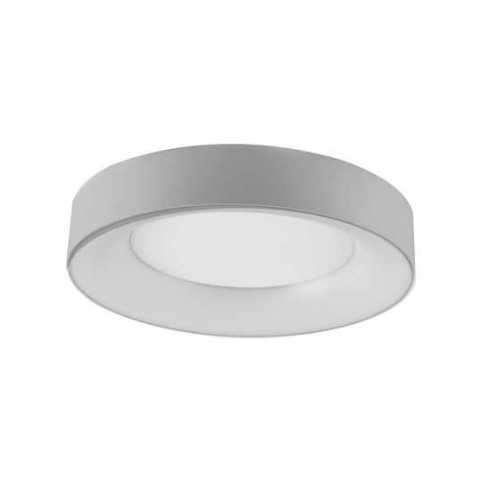 LED-kattovalaisin Sauro, Ø 40 cm, hopea