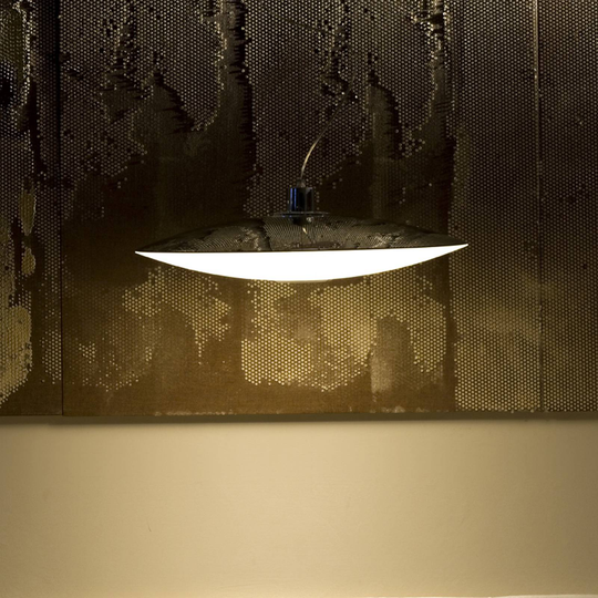 Prandina Extra S3 -riippuvalo valkoinen/kromi