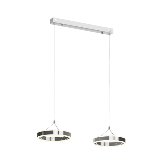 LED-riippuvalaisin Lyani, 2 rengasta vierekkäin