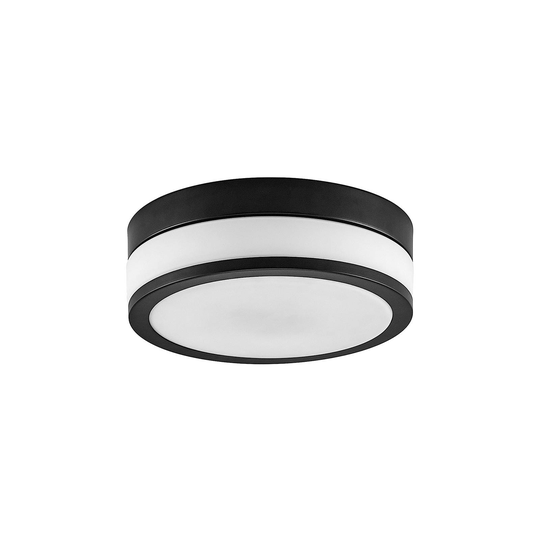 Lindby Flavi - kylpyhuoneen kattovalo Ø28cm, musta