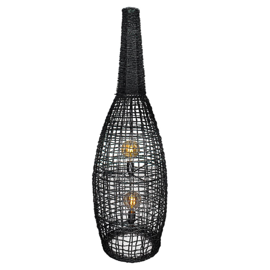 Seagrass Floor lamp (Musta)
