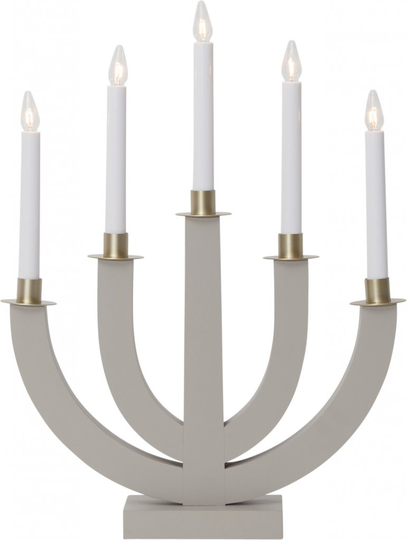 Eli candlestick (Beige / ruskea)