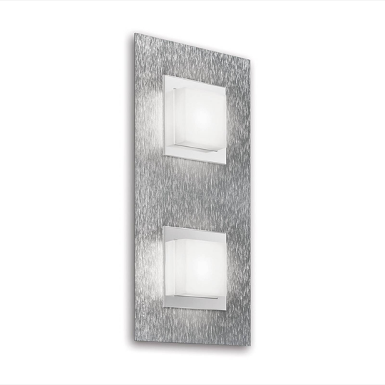 GROSSMANN Basic LED-seinälamppu, 2-lampp., alu