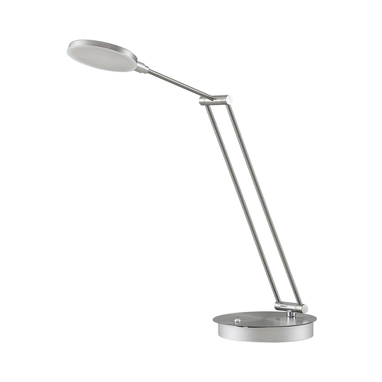 Lucande Ensley -LED-pöytälamppu, nikkeli