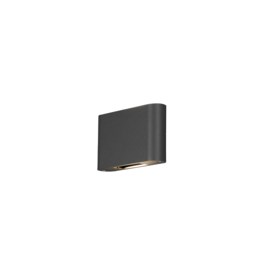 Chieri vägglykta 2x6W LED grå (Antrasiitti)