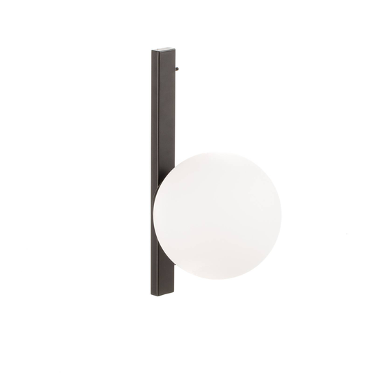 Seinävalaisin Enoire musta ja valkoinen, 1-lamp.