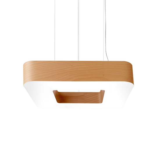 LZF Cuad -LED-riippuvalaisin 0–10 V, pyökki