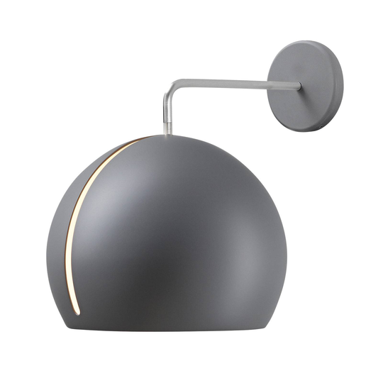 Nyta Tilt Globe Wall -seinävalaisin, harmaa