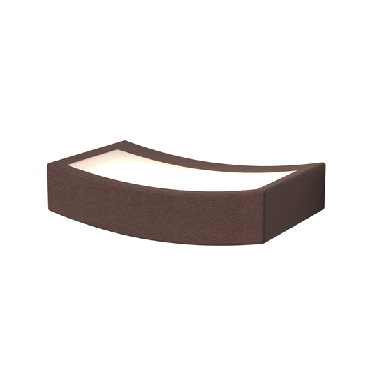 LED-seinälamppu Dolce, ruoste, leveys 13 cm