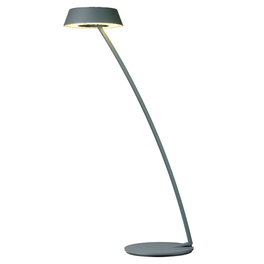 OLIGO Glance LED-pöytälamppu, kaareva, harmaa