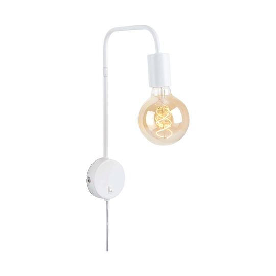 Alva Comfort light Retro -seinävalaisin, valkoinen