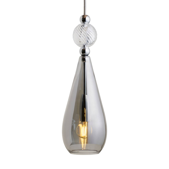 EBB&FLOW Smykke M hopea savunharmaa crystal swirl