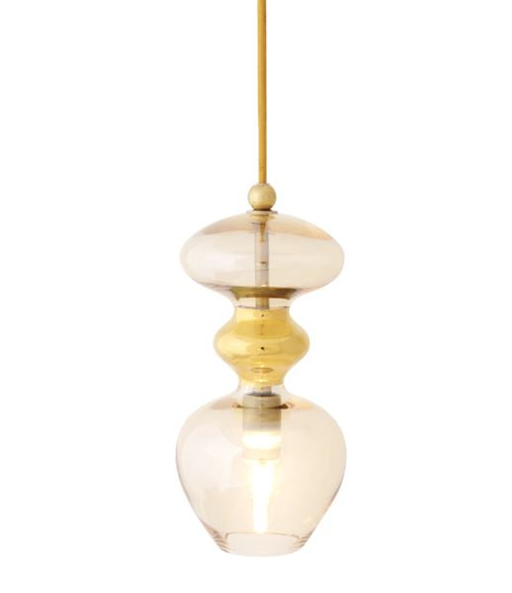 Futura pendant smoke 24cm (Brass / Kulta)