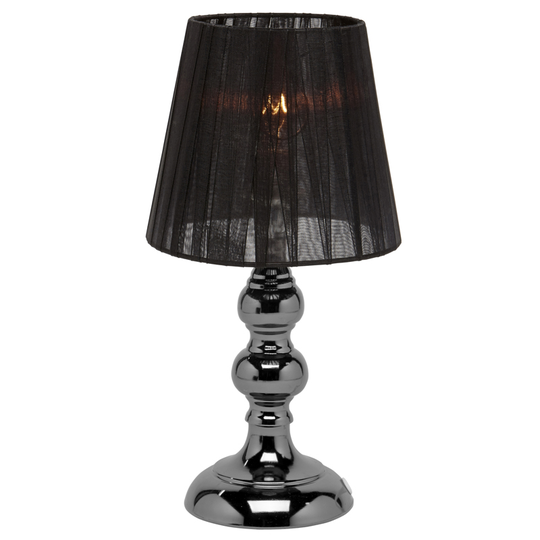Louise tabel lamp (Musta kromi)