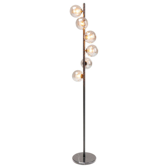 KARE Scala Balls -lattiavalo 6x, marmori, harmaa