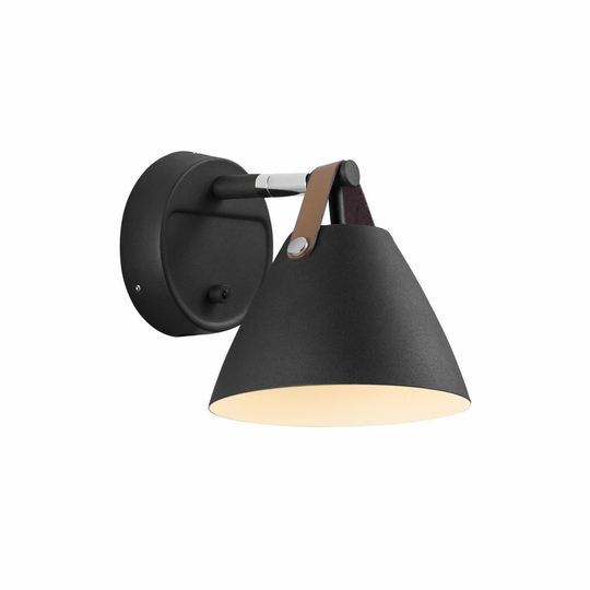 Strap wall light (musta)
