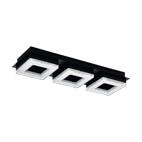 Fradelo 1 Led Ceiling / Wall light 3L / Crystal (Musta)