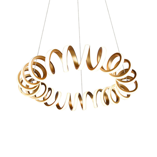 LED-riippuvalaisin Curl, SwitchDim, kulta