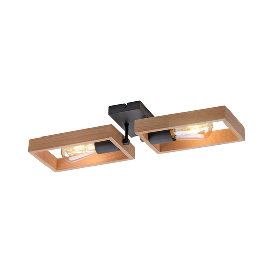 Frame-kattovalaisin puuta, 2-lamppuinen