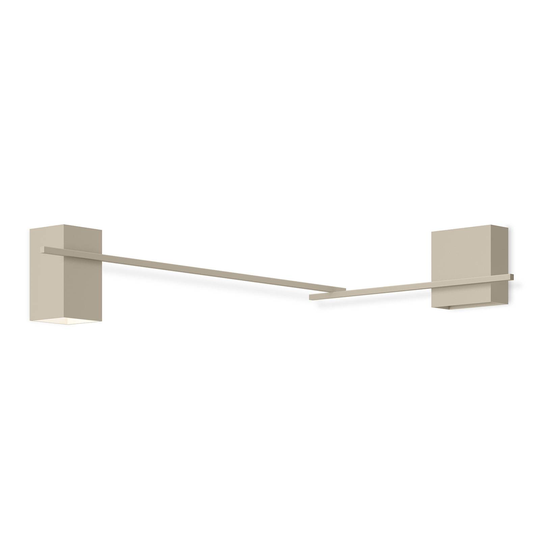 Vibia Structural 2620 kulmaseinävalo vaaleanharm.