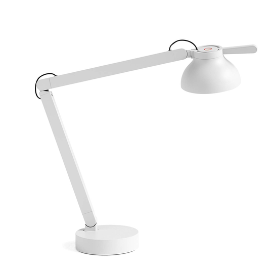 HAY PC Double Arm -LED-työpöytävalo tuhkanharmaa