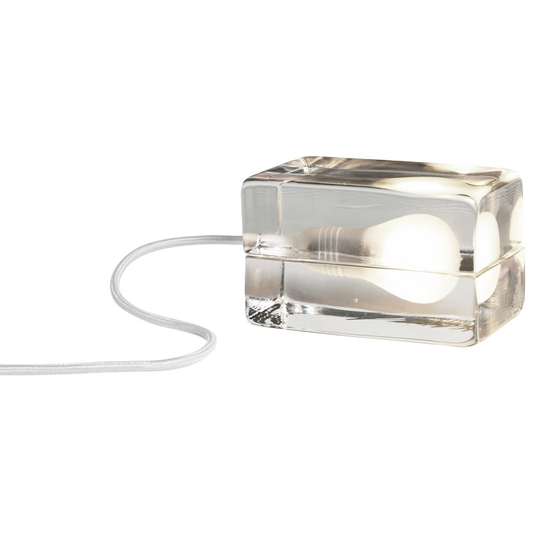 Block Lamp Textile cord (Valkoinen)