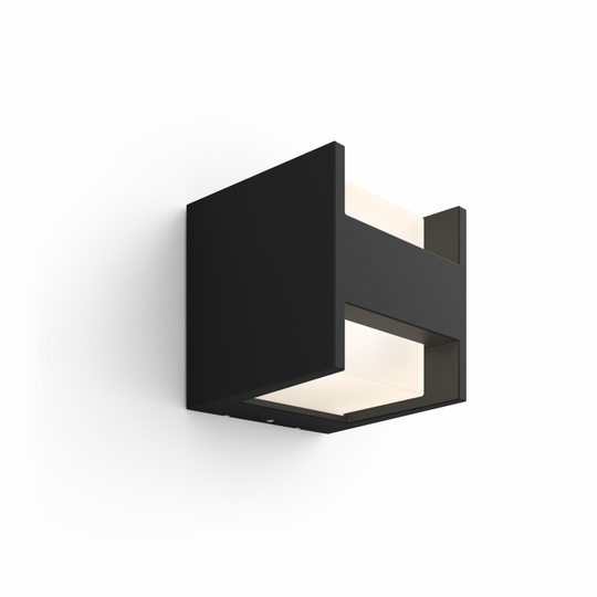 Fuzo Hue White EU wall lantern black (Musta)