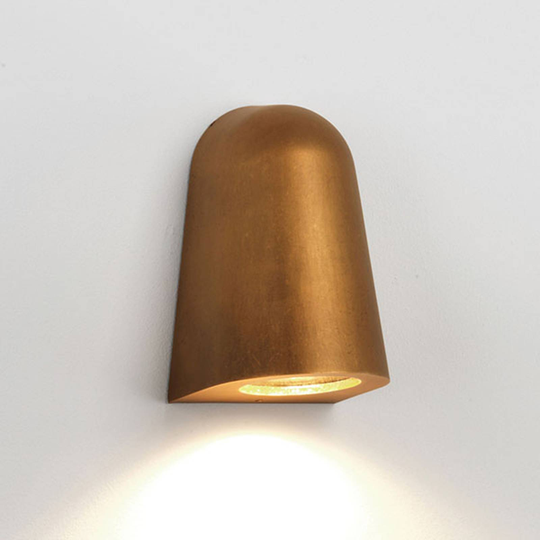 Astro Mast Light-ulkoseinälamppu, antiikkimessinki