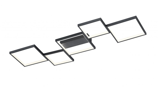 Sorrento ceiling lamp 120 cm matt black