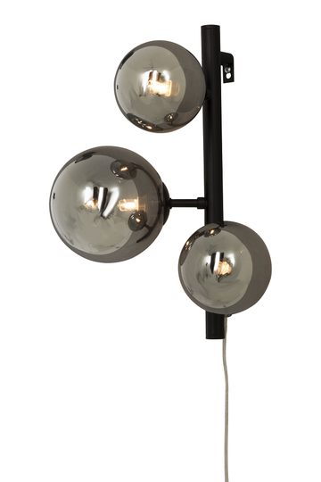 Molekyl wall lamp (musta)